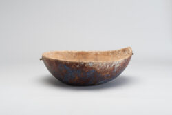 Drop shaped wooden bowl