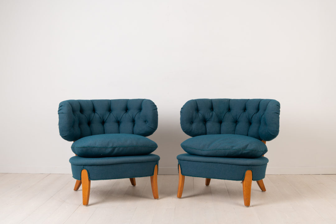Pair of Schulz Easy Chairs - Otto Schulz Lounge Chairs. Otto Schulz was active during parts of the 20th century and these lounge chairs were designed 1936