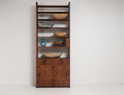 Antique country furniture shelf from Northern Sweden. The shelf is solid pine with untouched original faux paint. Made around 1820 to 1840.