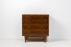 Swedish Art Deco bureau from the early 20th century, around 1920 to 1930. The bureau is stained and polished birch and the structure of the wood is unusual