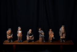 Charming hand-carved wooden figurines in folk art from northern Sweden. The set of 6 figurines are made by hand in solid Swedish pine