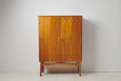 Swedish modern teak cabinet "Rickard" designed by Kirke Nielsen and made by Abrahamssons Möbelfabrik in Smålands Taberg.