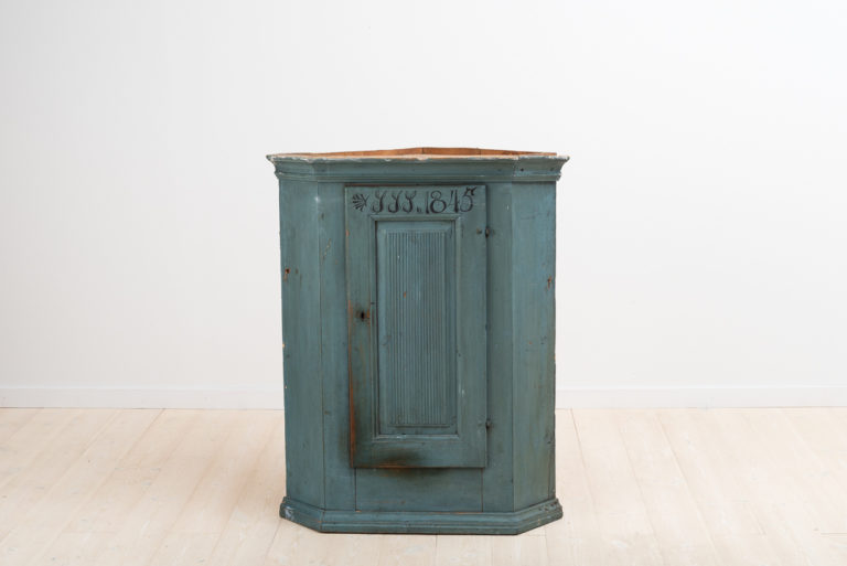 Folk Art Corner Cabinet