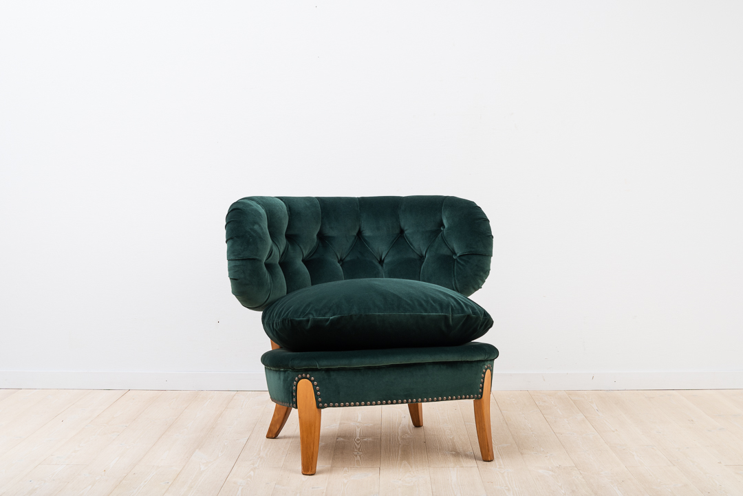 Lounge Chair Schultz by Otto Schultz Green