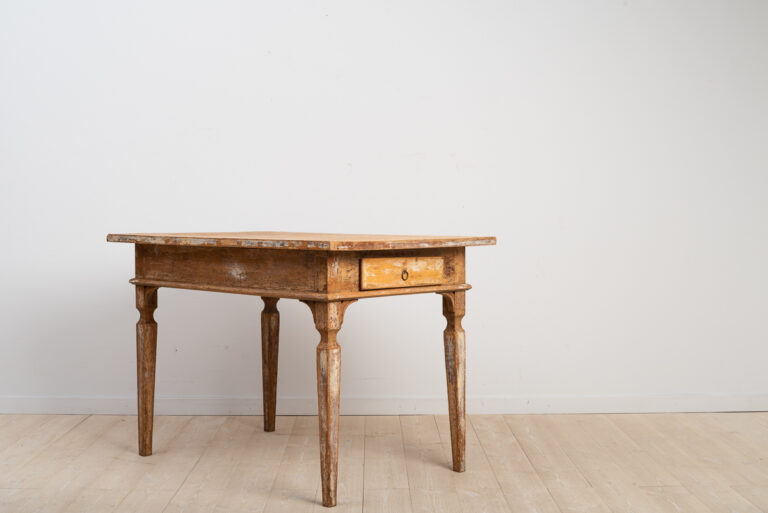 Folk Art Table in Gustavian Style from Sweden