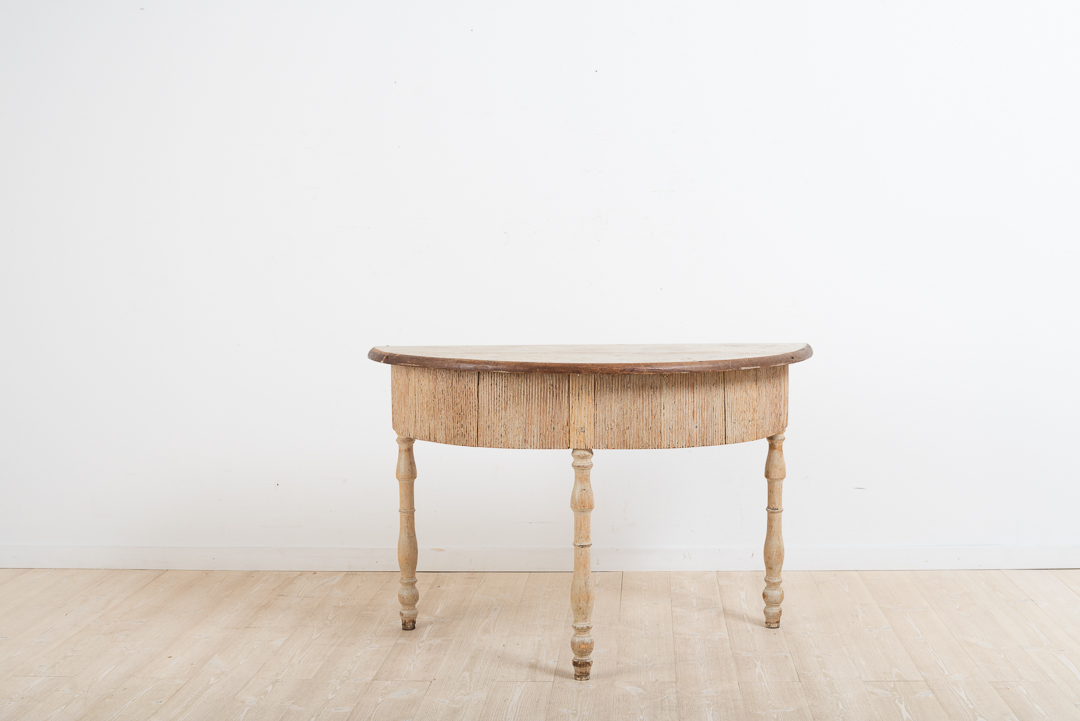 Swedish Provincial Console Table in Pine