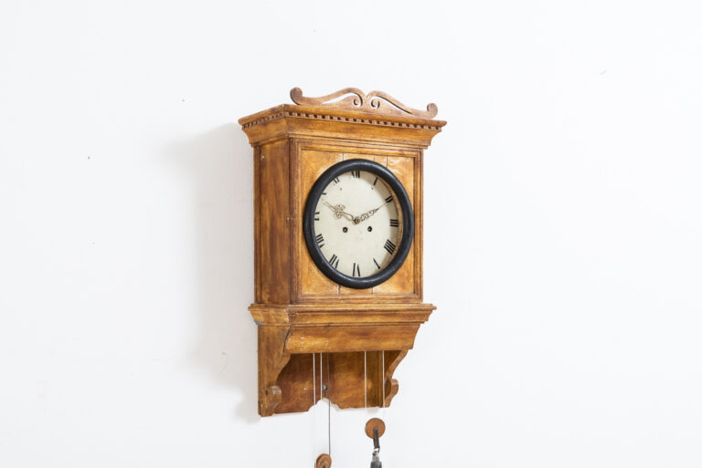 Folk Art Wall Clock from Northern Sweden
