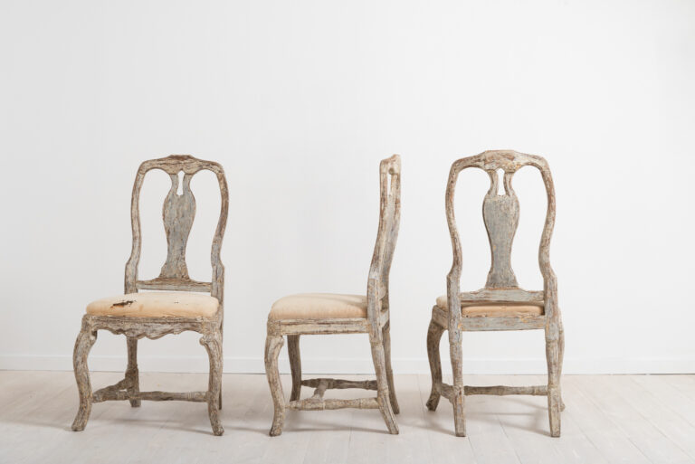 Three Late Baroque Chairs Circa 1770