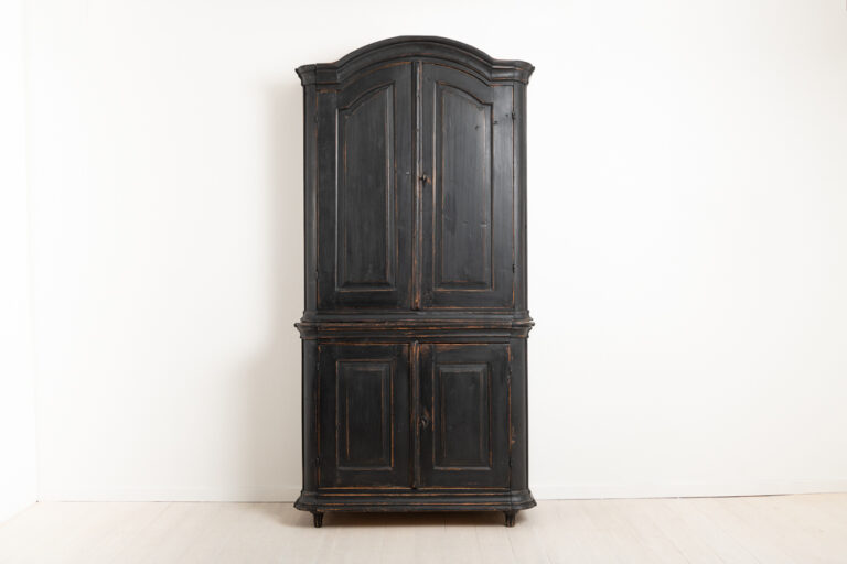 Rococo Cabinet in Two Parts from Northern Sweden