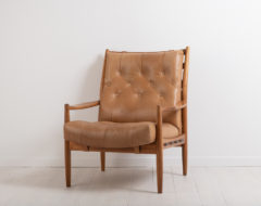 "Läckö Hög" by Ingemar Thillmark. Designed by Swedish designer Ingemar Thillmark and manufactured by OPE during the second half of the 20th century.