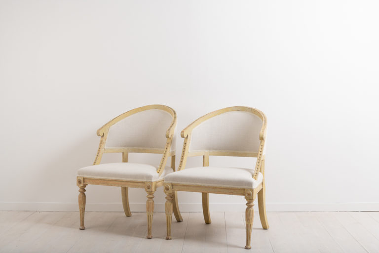 Barrel Back Chairs in Gustavian Style