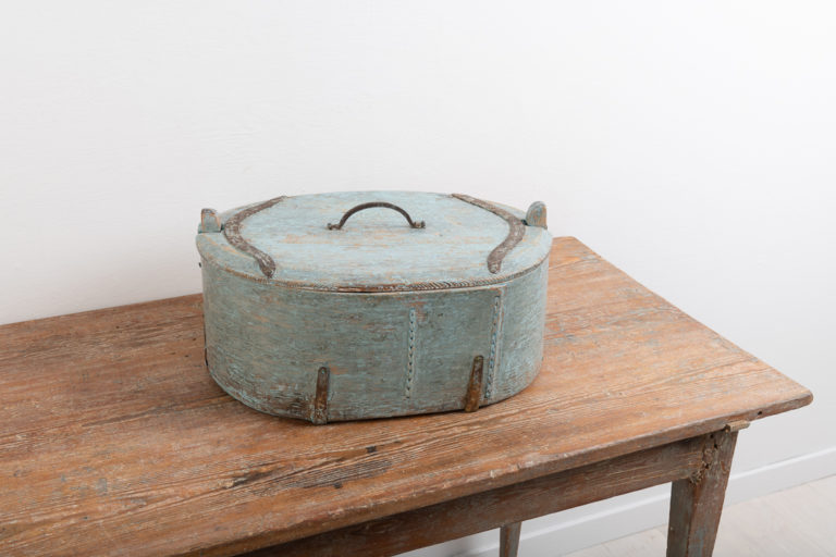 Blue Folk Art Box