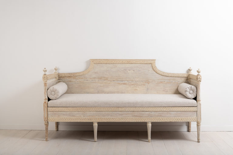 Gustavian Province Sofa with New Upholstery