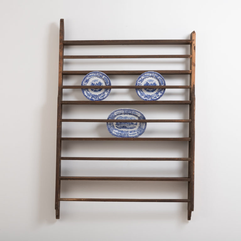 Unusually Large Plate Rack Folk Art