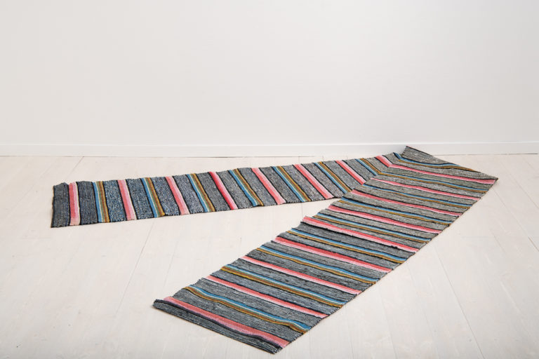 Folk Art Rag Rug from the Late 1800s