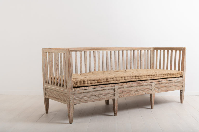 Antique Sofa Bench in Neoclassic Style