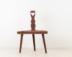 Folk art combination furniture table and chair. Combination furniture are great for small spaces and this works well as a coffee table or side table. Made early 1800s,