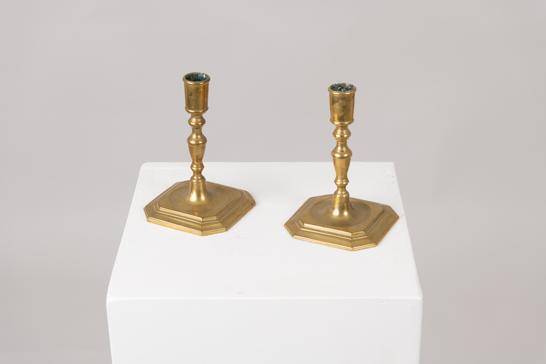 Brass Candlestick in Swedish Baroque