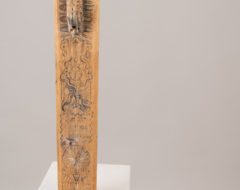 Folk art mangle board from northern Sweden. The rich decorations indicated that the household was very wealthy. Hence they could afford the amount of time