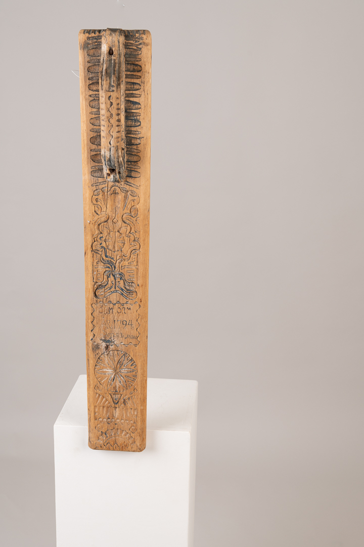 Folk Art Mangle Board from Northern Sweden