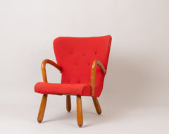 Clam chair 'Åke' by IKEA, Sweden. The model of chair otherwise known as Muslingestol is sleek with rounded edges and timeless design.