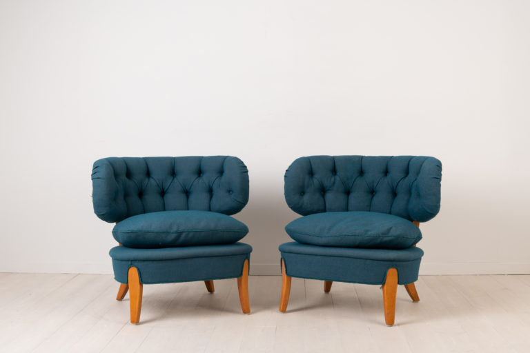 Pair of Schulz Easy Chairs - Otto Schulz Lounge Chairs 