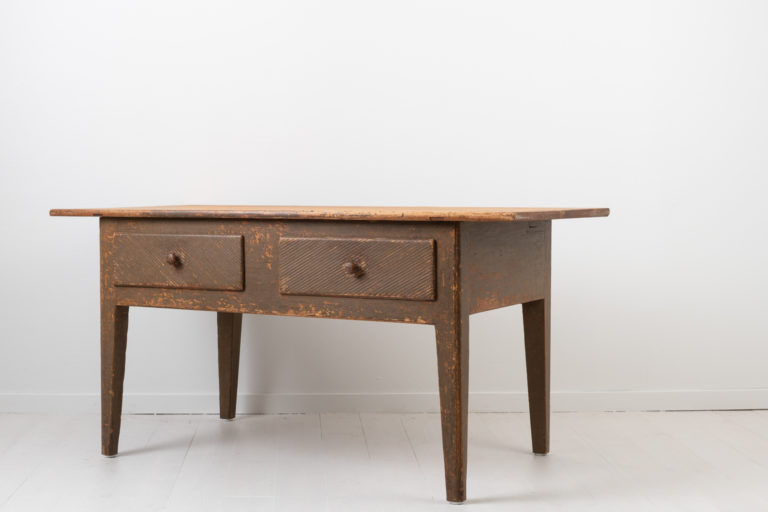 Primitive and Rustic Work Table from Northern Sweden