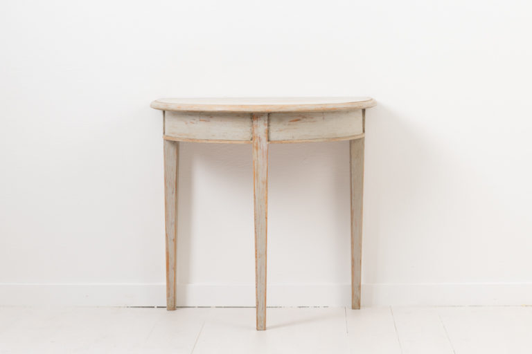 Single Demi Lune Table from Northern Sweden