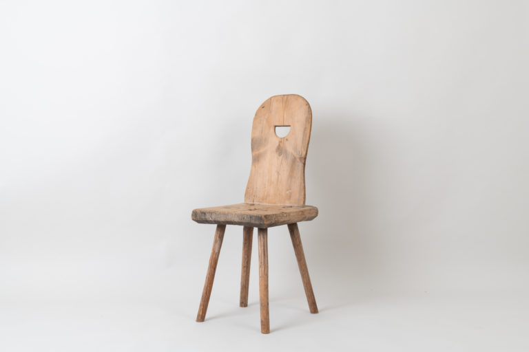 Primitive Folk Art Chair from Northern Sweden