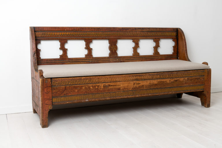 Gustavian Country Bench from Northern Sweden