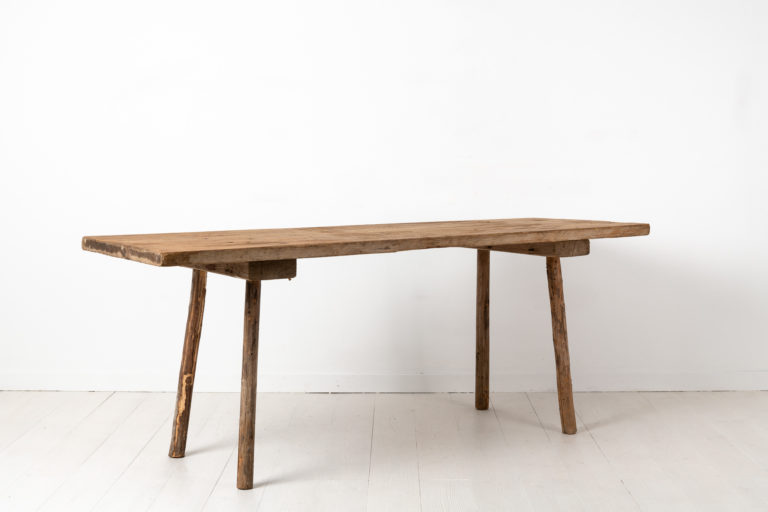 Swedish Country Work Table in Folk Art