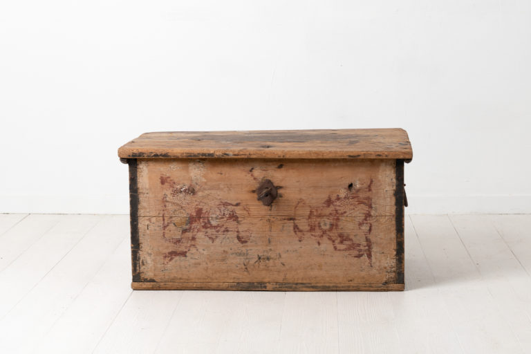 Baroque Chest from Northern Sweden Around 1770