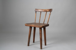 Folk art pine chair from Sweden made during the mid 1800s.   For more Seating