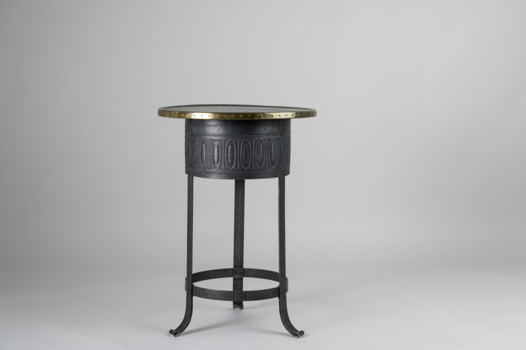 Swedish Art Deco Table in Metal and Brass