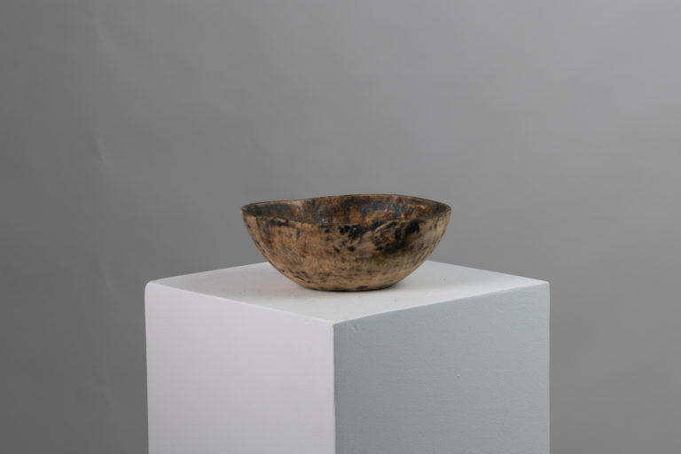 Swedish Wooden Bowl Monogrammed and Dated