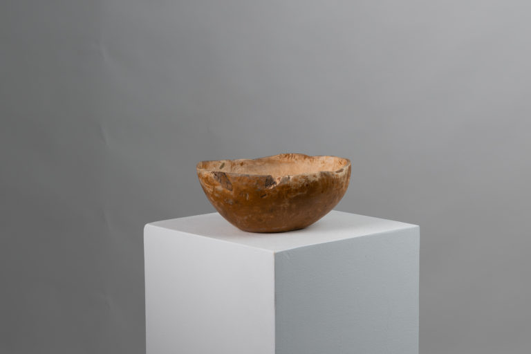 Organically Shaped Wood Bowl from the 19th Century