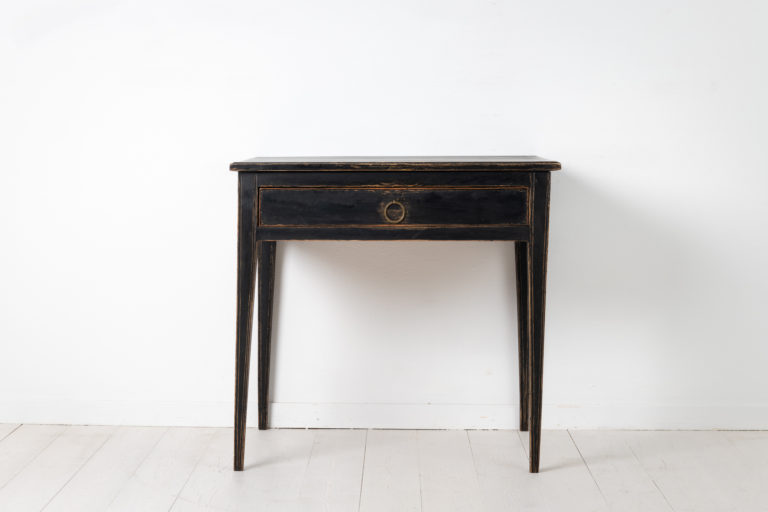 Black Gustavian and Neoclassic Table