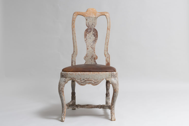 Swedish Late Baroque Chair, Mid to Late 1700s