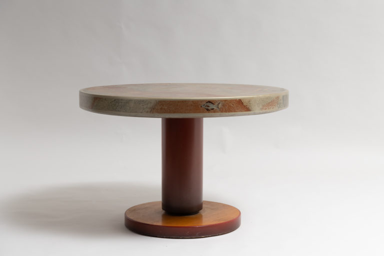 Round Art Deco Table by Otto Wretling