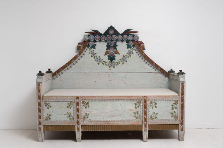 Rare Swedish Bench or Sofa from the Late 1700s