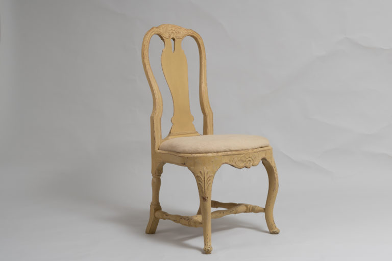 Rococo Chair Made in Stockholm, Sweden Around 1770