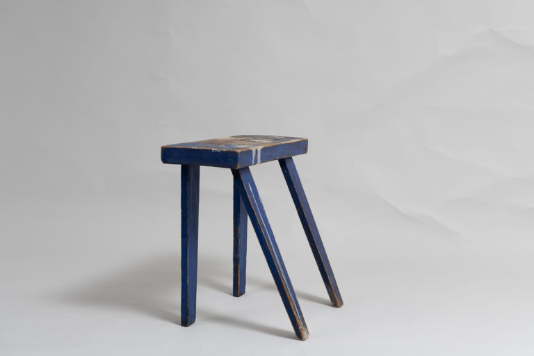 Swedish Folk Art Stool From the Late 1800s