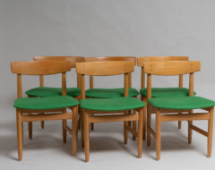 Øresund oak chairs by Børge Mogensen. Made by Karl Andersson & Söner in Sweden around the mid-20th century