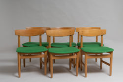 Øresund oak chairs by Børge Mogensen. Made by Karl Andersson & Söner in Sweden around the mid-20th century