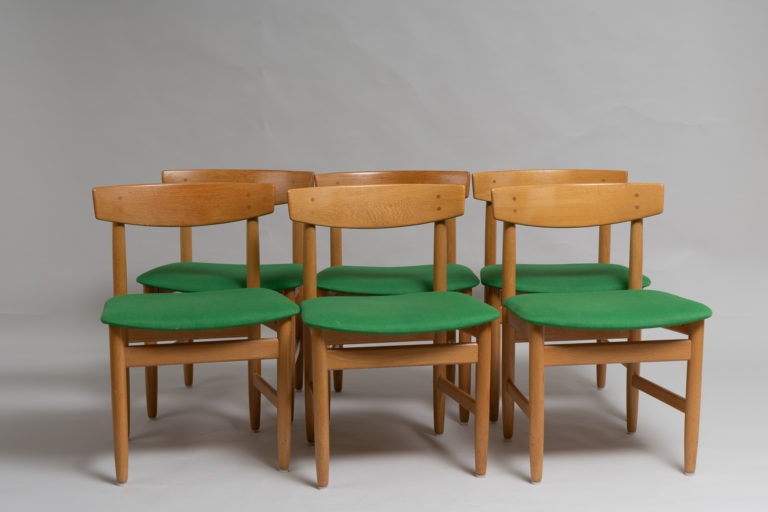 Øresund Oak Chairs by Børge Mogensen
