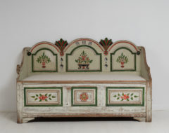 Unique one-of-a-kind rococo sofa from an old farm house in Vålådalen in Jämtland, Sweden. It's an authentic antique and will enrich any room