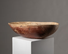 Large genuine root bowl from Sweden. The wood bowl is in good condition with an authentic patina and organic shape. This bowl is a very large example