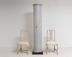 Unusual gustavian column cabinet from the early to mid 1800s, 1820 to 1840. The cabinet is from Northern Sweden and in the shape of a column