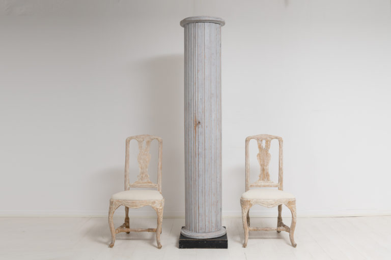Unusual Gustavian Column Cabinet from Sweden