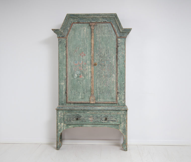Rare Folk Art Cabinet from Northern Sweden